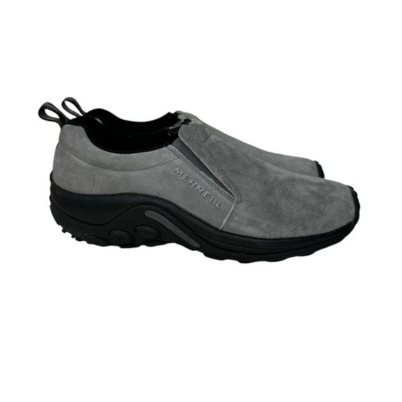 Merrell Jungle Moc Shoes in Granite Grey Suede Leather 7.5